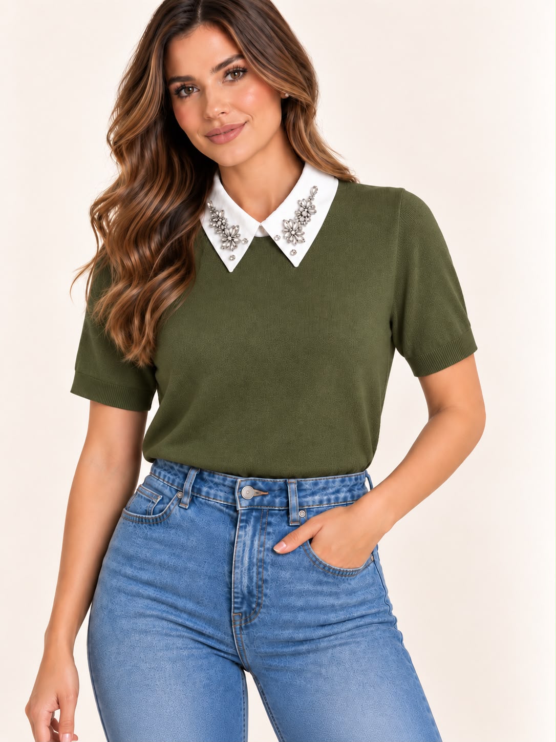 BLUSA GOLA BORDADA