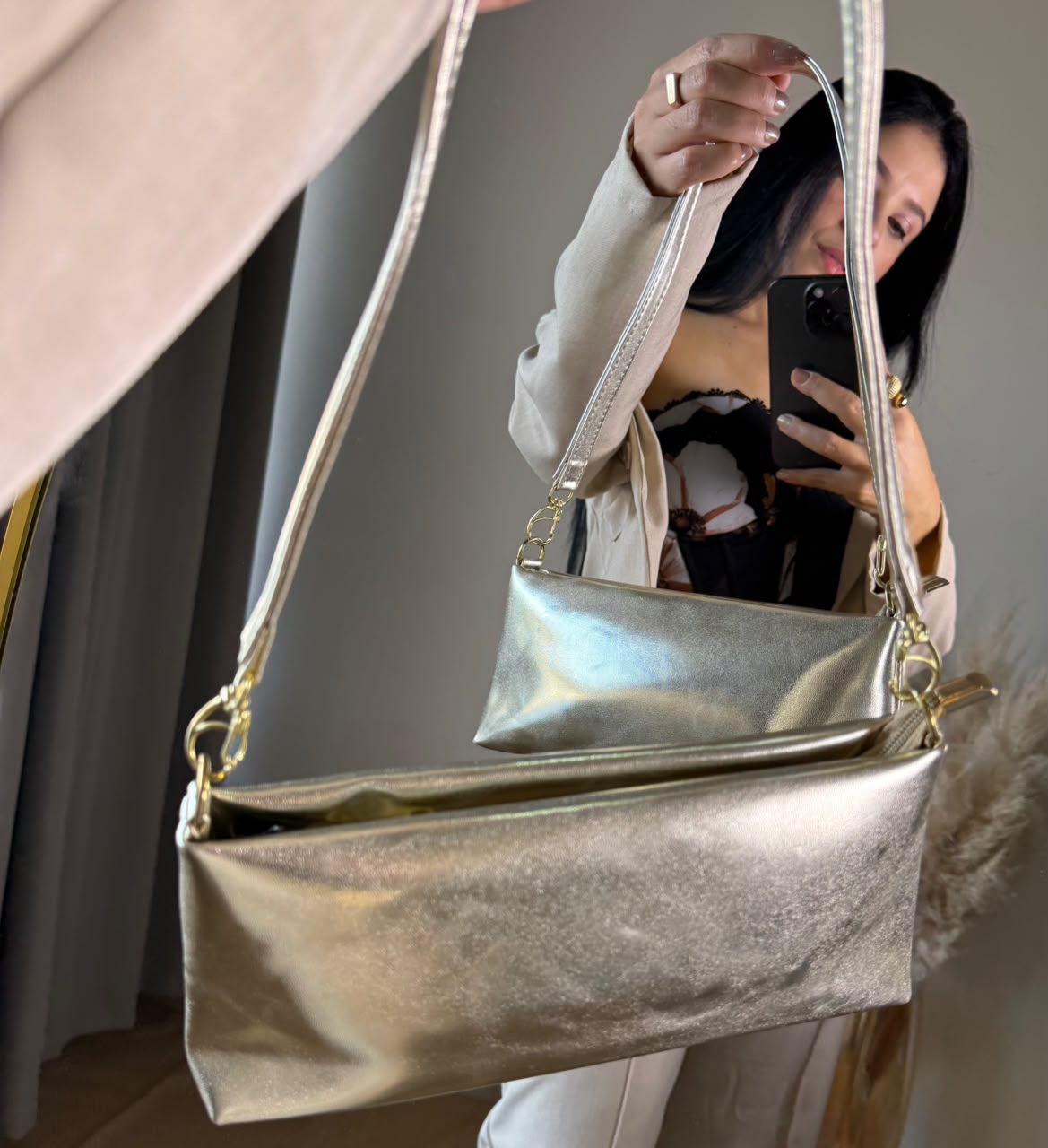 BOLSA PRATA LIVIA
