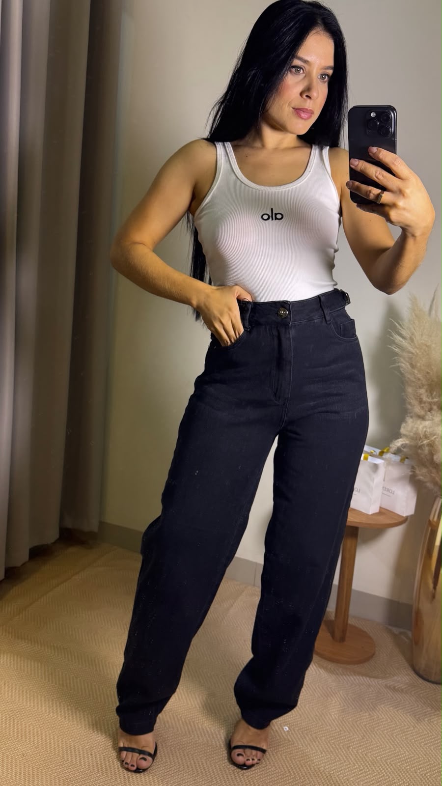 CALÇA JEANS MOM LUNARA
