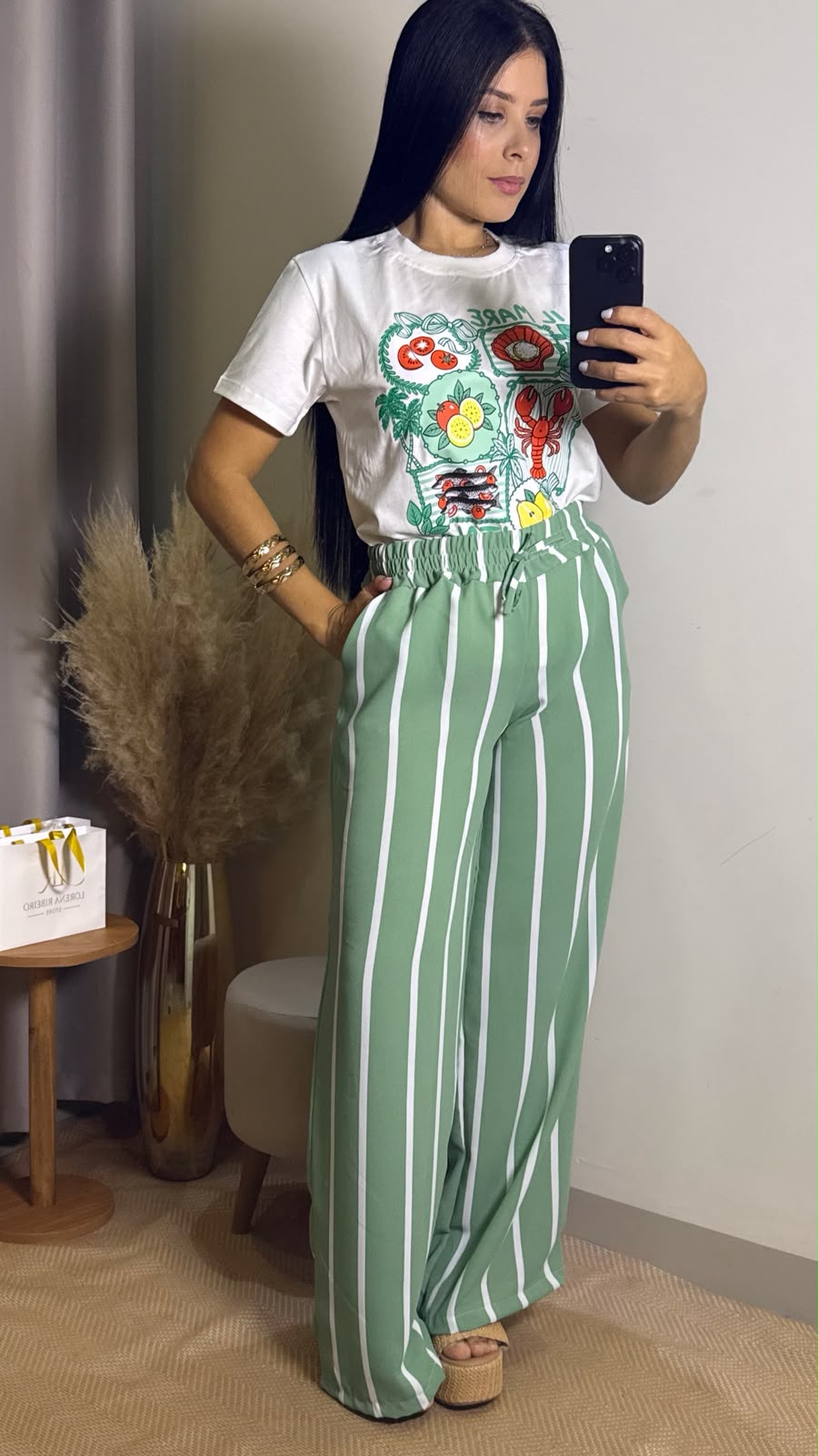 CALÇA LISTRAS NINA