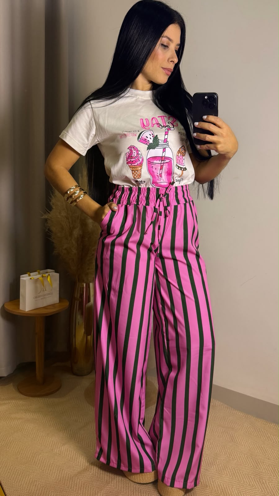 CALÇA LISTRAS NINA